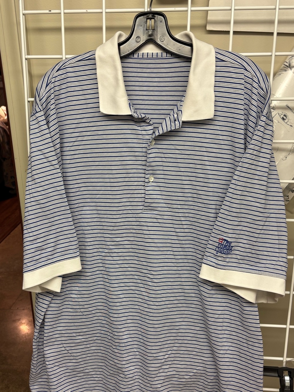 The Honda Classic PGA Tour Short Sleeve Polo XL/XXL Blue/White Striped EUC